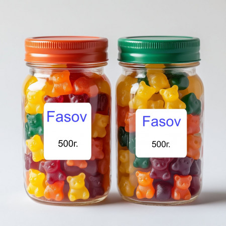 Фасовка мармелада в ПЭТ банки, 500 г