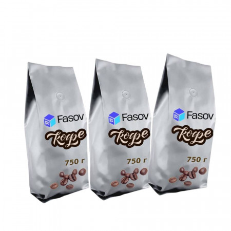 Фасовка кофе в флоу-пак, 750 г