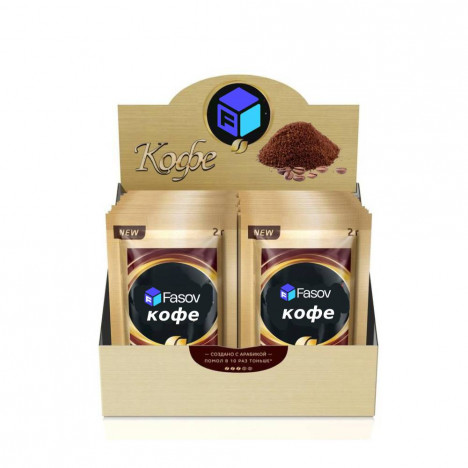 Фасовка кофе порционного в саше в шоу-бокс коробке, 5 г