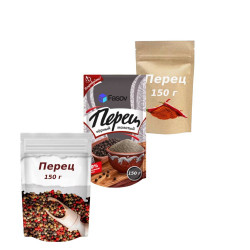 Фасовка перца порционного в дой-пак, 150 г