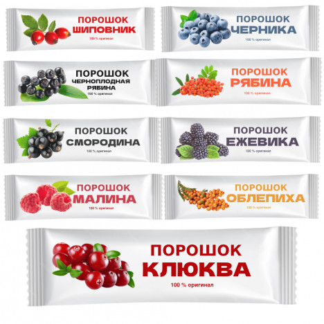 Фасовка ягодного порошка в стик-пакеты под заказ