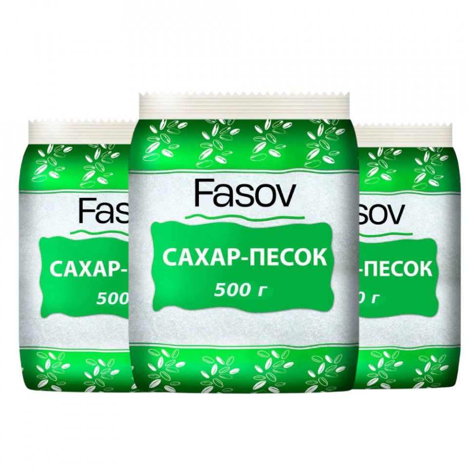 Фасовка сахара в флоу-пак, 500 г