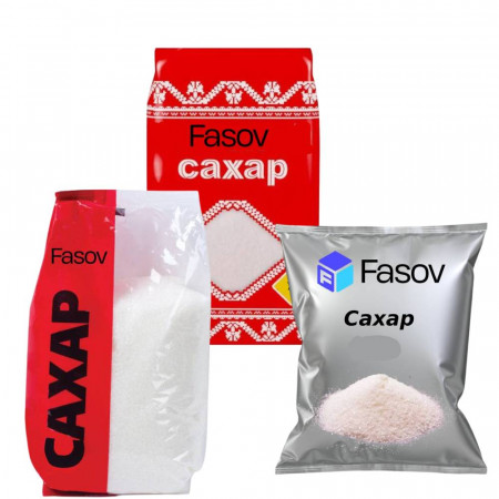 Фасовка сахара в флоу-пак под заказ