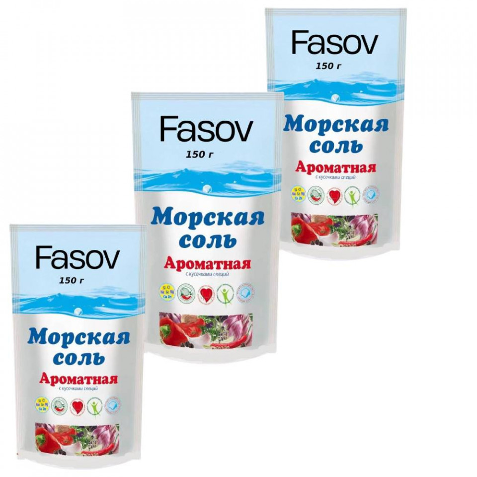 Фасовка соли пищевой в дой-пак, 150 г