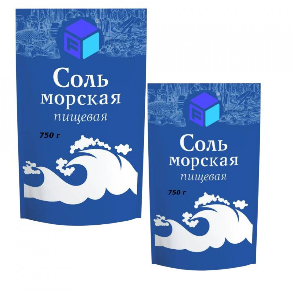 Фасовка соли пищевой в дой-пак, 750 г