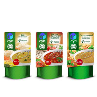 Фасовка сухих супов в дой-пак, 150 г
