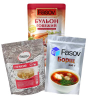 Фасовка сухих супов в дой-пак, 500 г